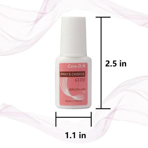 VIP Extensions Care.D.N Glue On Nails, Brush On Nail Glue Press-On Nails White Smoke