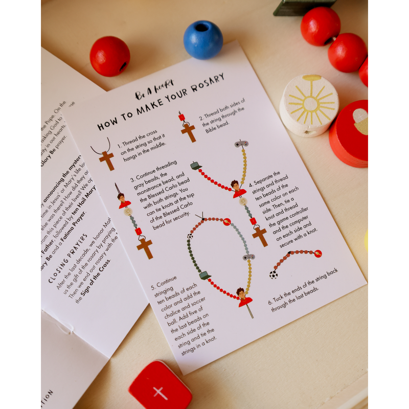 Be A Heart Saint Carlo Acutis Rosary Kit rosary kit Thistle