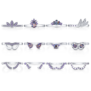 Fragrant Jewels Mardi Gras - Carnival Collection - Jewel Candle Jewel Candle White Smoke 5,6,7,8,9,10
