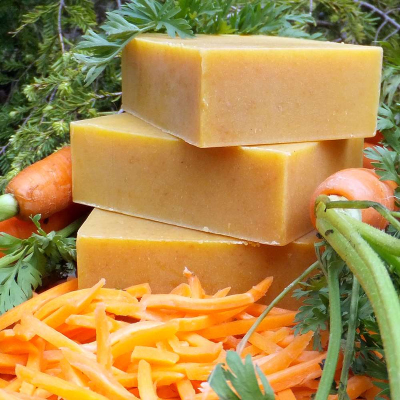 Chagrin Valley Soap & Salve Shampoo Bar: Carrot Milk & Honey Shampoo Bar Dark Khaki Travel Size Bar 1.7 oz