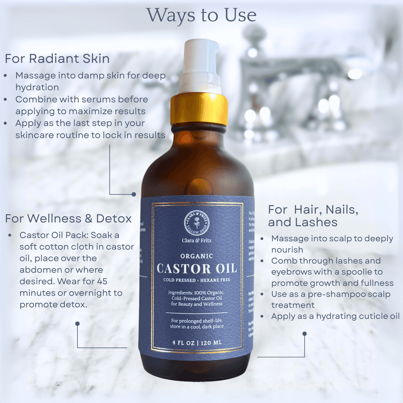 Clara & Fritz Tallow Shop Organic Castor Oil Facial Cleansers Lavender Single,2-Pack