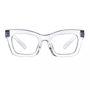 eyekeeper.com Cat-eye 30% Blue Light Blocking Glasses Metalless Screwless R2308-B15 Eyeglasses White Smoke Clear / without magnification
