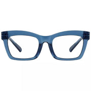 eyekeeper.com Cat-eye 30% Blue Light Blocking Glasses Metalless Screwless R2308-B15 Eyeglasses White Smoke Light Blue / without magnification