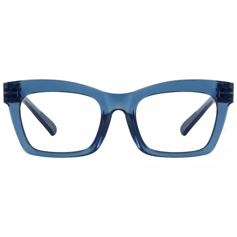 eyekeeper.com Cat-eye 30% Blue Light Blocking Glasses Metalless Screwless R2308-B15 Eyeglasses White Smoke Light Blue / without magnification