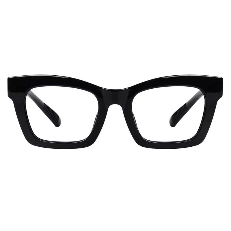 eyekeeper.com Cat-eye 30% Blue Light Blocking Glasses Metalless Screwless R2308-B15 Eyeglasses White Smoke Black / without magnification