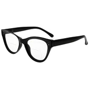 eyekeeper.com Cat-eye Bifocal Reading Glasses Thicker Frame Readers BR9108 Eyeglasses White Smoke Black / +1.00,Black / +1.50,Black / +2.00,Black / +2.50,Black / +3.00