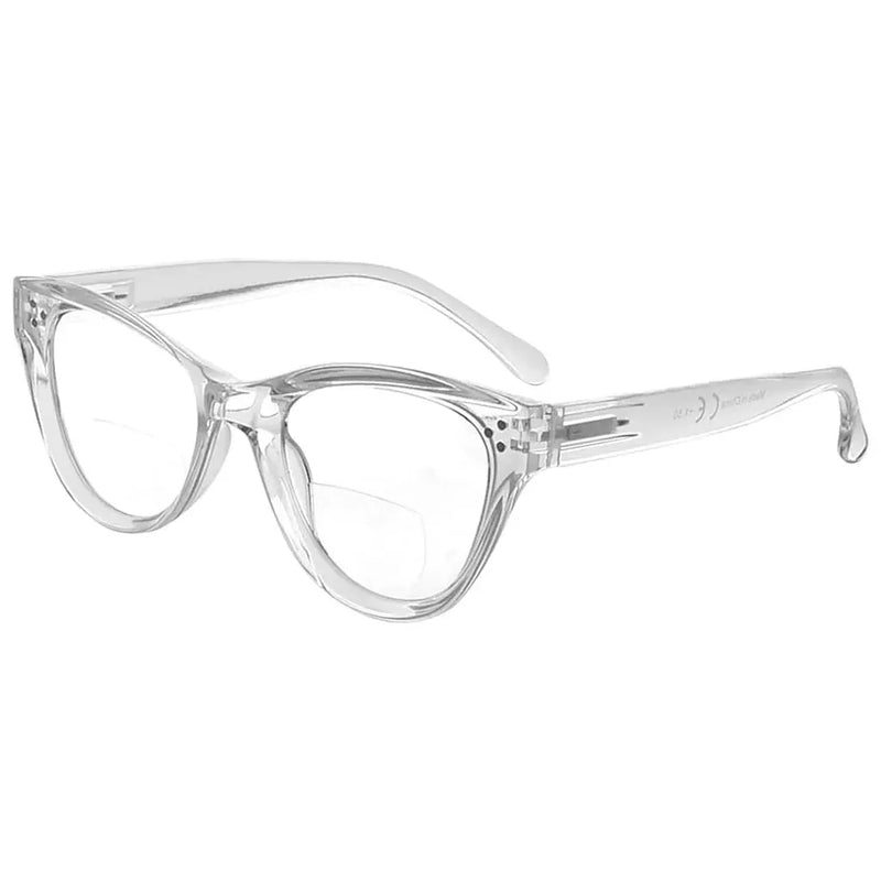 eyekeeper.com Cat-eye Bifocal Reading Glasses Thicker Frame Readers BR9108 Eyeglasses White Smoke Clear / +1.00,Clear / +1.50,Clear / +2.00,Clear / +2.50,Clear / +3.00