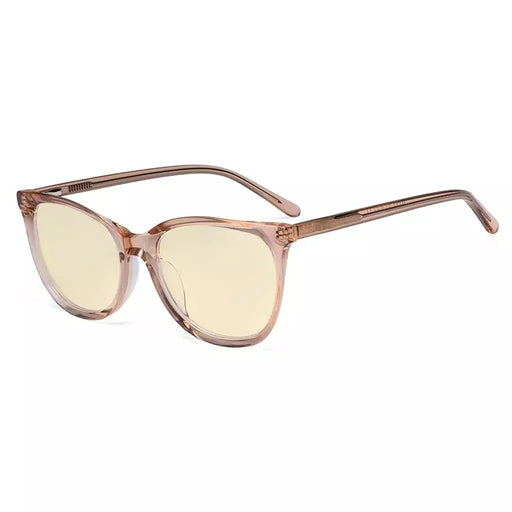 eyekeeper.com Cat-eye Blue Light Blocking Eyeglasses BC1901-BB60 Eyeglasses White Smoke Champagne / without magnification