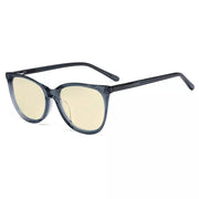 eyekeeper.com Cat-eye Blue Light Blocking Eyeglasses BC1901-BB60 Eyeglasses White Smoke Grey / without magnification
