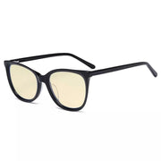 eyekeeper.com Cat-eye Blue Light Blocking Eyeglasses BC1901-BB60 Eyeglasses White Smoke Black / without magnification