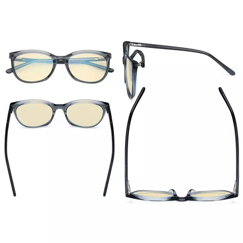eyekeeper.com Cat-eye Blue Light Blocking Eyeglasses BC1901-BB60 Eyeglasses White Smoke Black / without magnification,Champagne / without magnification,Clear / without magnification,Tortoise / without magnification,Grey / without magnification