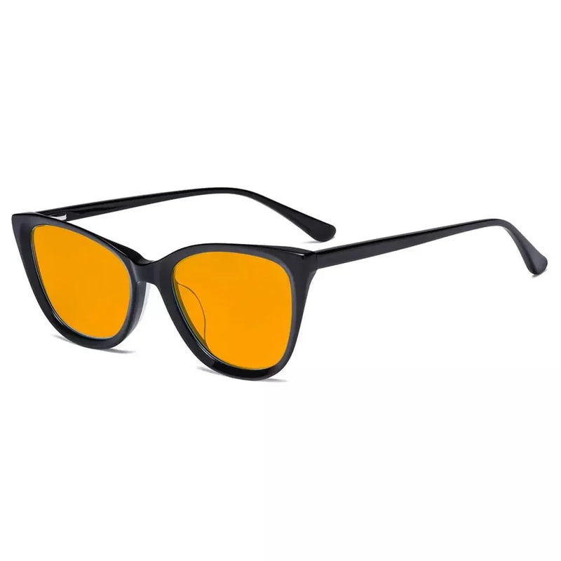 eyekeeper.com Cat-eye Blue Light Blocking Eyeglasses BC1902-BB98 Eyeglasses White Smoke Black / without magnification