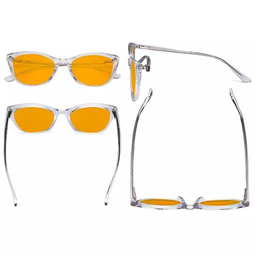 eyekeeper.com Cat-eye Blue Light Blocking Eyeglasses BC1902-BB98 Eyeglasses White Smoke Black / without magnification,Clear / without magnification,Grey / without magnification