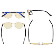 eyekeeper.com Cat-eye Blue Light Blocking Eyeglasses LX19009-BB60 Eyeglasses White Smoke Black / without magnification,Purple / without magnification,Red / without magnification
