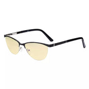 eyekeeper.com Cat-eye Blue Light Blocking Eyeglasses LX19013-BB60 Eyeglasses White Smoke Black / without magnification