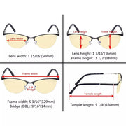 eyekeeper.com Cat-eye Blue Light Blocking Eyeglasses LX19013-BB60 Eyeglasses White Smoke Black / without magnification,Purple / without magnification,Red / without magnification