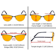 eyekeeper.com Cat-eye Blue Light Blocking Eyeglasses LX19013-BB98 Eyeglasses White Smoke Black / without magnification,Purple / without magnification,Red / without magnification
