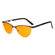 eyekeeper.com Cat-eye Blue Light Blocking Eyeglasses LX19013-BB98 Eyeglasses White Smoke Purple / without magnification