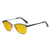 eyekeeper.com Cat-eye Blue Light Blocking Eyeglasses LX19017-BB90 Eyeglasses White Smoke Black Gunmetal / without magnification