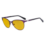 eyekeeper.com Cat-eye Blue Light Blocking Eyeglasses LX19024-BB90 Eyeglasses White Smoke Purple / without magnification