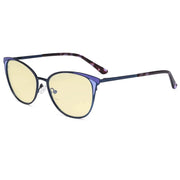 eyekeeper.com Cat-eye Blue Light Blocking Eyeglasses LX19031-BB60 Eyeglasses White Smoke Blue / without magnification