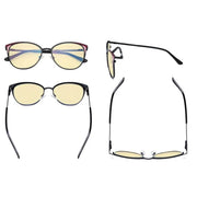 eyekeeper.com Cat-eye Blue Light Blocking Eyeglasses LX19031-BB60 Eyeglasses White Smoke Black / without magnification,Blue / without magnification,Red / without magnification,Silver / without magnification