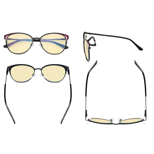 eyekeeper.com Cat-eye Blue Light Blocking Eyeglasses LX19031-BB60 Eyeglasses White Smoke Black / without magnification,Blue / without magnification,Red / without magnification,Silver / without magnification