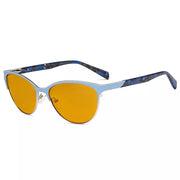 eyekeeper.com Cat-eye Blue Light Blocking Eyeglasses LX19038-BB98 Eyeglasses White Smoke Blue / without magnification
