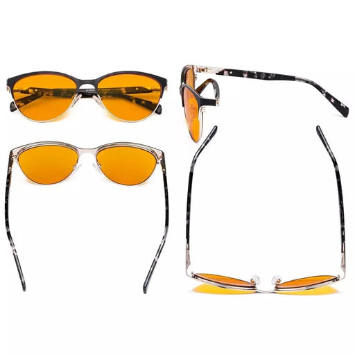 eyekeeper.com Cat-eye Blue Light Blocking Eyeglasses LX19038-BB98 Eyeglasses White Smoke Black / without magnification,Blue / without magnification,Brown / without magnification,Red / without magnification