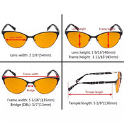 eyekeeper.com Cat-eye Blue Light Blocking Eyeglasses LX19038-BB98 Eyeglasses White Smoke Black / without magnification,Blue / without magnification,Brown / without magnification,Red / without magnification