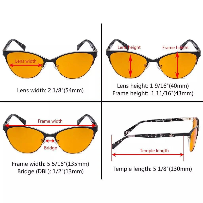eyekeeper.com Cat-eye Blue Light Blocking Eyeglasses LX19038-BB98 Eyeglasses White Smoke Black / without magnification,Blue / without magnification,Brown / without magnification,Red / without magnification