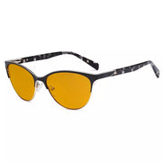 eyekeeper.com Cat-eye Blue Light Blocking Eyeglasses LX19038-BB98 Eyeglasses White Smoke Black / without magnification