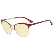 eyekeeper.com Fashionable Blue Light Blocking Eyeglasses LX19040-BB60 Eyeglasses Bisque Red / without magnification