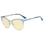 eyekeeper.com Fashionable Blue Light Blocking Eyeglasses LX19040-BB60 Eyeglasses Light Gray Blue / without magnification