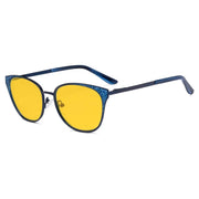 eyekeeper.com Cat-eye Blue Light Blocking Eyeglasses LX19045-BB90 Eyeglasses White Smoke Blue / without magnification