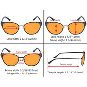 eyekeeper.com Cat-eye Blue Light Blocking Eyeglasses LX19045-BB98 Eyeglasses White Smoke Black / without magnification,Blue / without magnification,Gold / without magnification,Silver / without magnification