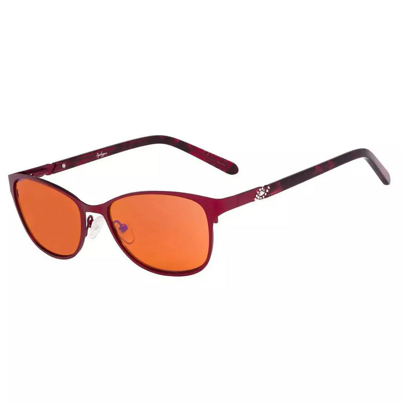 eyekeeper.com Cat-eye Blue Light Blocking Reading Glasses LX17013 Eyeglasses White Smoke Red / without magnification,Red / +0.50,Red / +0.75,Red / +1.00,Red / +1.25,Red / +1.50,Red / +1.75,Red / +2.00