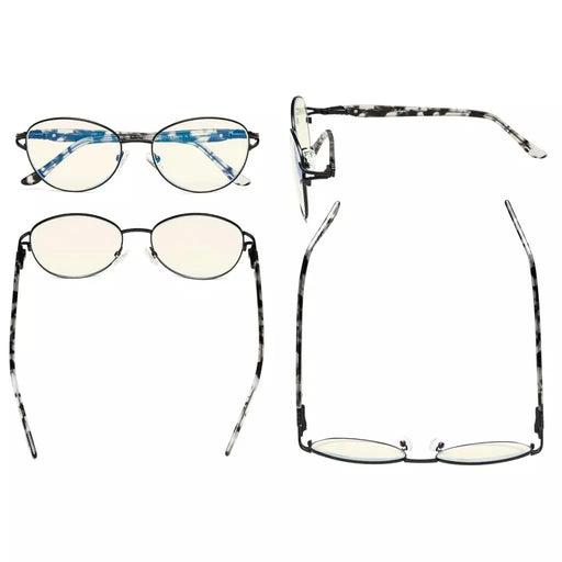eyekeeper.com Cat-eye Blue Light Blocking Reading Glasses LX17017 Eyeglasses White Smoke Black / without magnification,Black / +0.50,Black / +0.75,Black / +1.00,Black / +1.25,Black / +1.50,Black / +1.75,Black / +2.00,Gunmetal / without magnification,Gunmetal / +0.50,Gunmetal / +0.75,Gunmetal / +1.00,Gunmetal / +1.25,Gunmetal / +1.50,Gunmetal