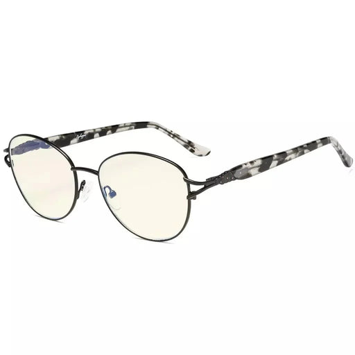 eyekeeper.com Cat-eye Blue Light Blocking Reading Glasses LX17017 Eyeglasses White Smoke Black / without magnification,Black / +0.50,Black / +0.75,Black / +1.00,Black / +1.25,Black / +1.50,Black / +1.75,Black / +2.00,Gunmetal / without magnification,Gunmetal / +0.50,Gunmetal / +0.75,Gunmetal / +1.00,Gunmetal / +1.25,Gunmetal / +1.50,Gunmetal