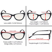 eyekeeper.com Cat-eye Blue Light Filter Eyeglasses BC1902-BB40 Eyeglasses White Smoke Black / without magnification,Champagne / without magnification,Clear / without magnification,Tortoise / without magnification,Grey / without magnification