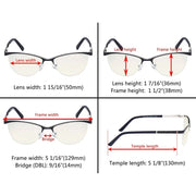 eyekeeper.com Cat-eye Blue Light Filter Eyeglasses LX19013-BB40 Eyeglasses White Smoke Black / without magnification,Purple / without magnification,Red / without magnification