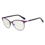 eyekeeper.com Cat-eye Blue Light Filter Eyeglasses LX19024-BB40 Eyeglasses White Smoke Purple / without magnification