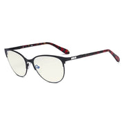 eyekeeper.com Cat-eye Blue Light Filter Eyeglasses LX19024-BB40 Eyeglasses White Smoke Black / without magnification