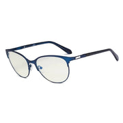 eyekeeper.com Cat-eye Blue Light Filter Eyeglasses LX19024-BB40 Eyeglasses White Smoke Blue / without magnification