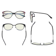 eyekeeper.com Cat-eye Blue Light Filter Eyeglasses LX19031-BB40 Eyeglasses White Smoke Black / without magnification,Blue / without magnification,Red / without magnification,Silver / without magnification