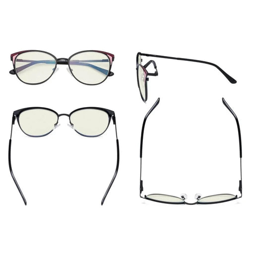 eyekeeper.com Cat-eye Blue Light Filter Eyeglasses LX19031-BB40 Eyeglasses White Smoke Black / without magnification,Blue / without magnification,Red / without magnification,Silver / without magnification