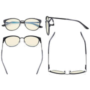 eyekeeper.com Cat-eye Blue Light Filter Eyeglasses LX19045-BB40 Eyeglasses White Smoke Black / without magnification,Blue / without magnification,Gold / without magnification,Silver / without magnification