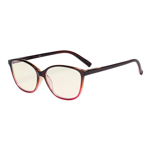 eyekeeper.com Two-tone Stylish Blue Light Filter Readers UVRFH2 Eyeglasses Dark Slate Gray Purple / without magnification,Purple / +0.50,Purple / +0.75,Purple / +1.00,Purple / +1.50,Purple / +2.00,Purple / +3.00