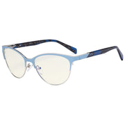 eyekeeper.com Cat-eye Blue Light Filter Eyeglasses LX19038-BB40 Eyeglasses Dark Slate Gray Blue / without magnification