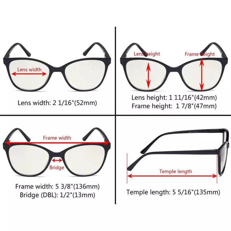 eyekeeper.com Cat-eye Blue Light Filter Reading Glasses UVFH1570 Eyeglasses White Smoke Black / without magnification,Black / +0.50,Black / +0.75,Black / +1.00,Black / +1.25,Black / +1.50,Black / +1.75,Black / +2.00,Black / +2.50,Black / +3.00,Clear Tortoise / without magnification,Clear Tortoise / +0.50,Clear Tortoise / +0.75,Clear Tortoise